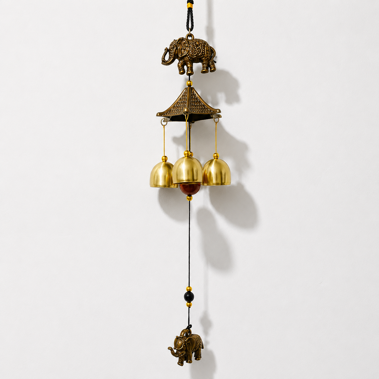 Feng Shui wind chime with Elephant | 3 Bells