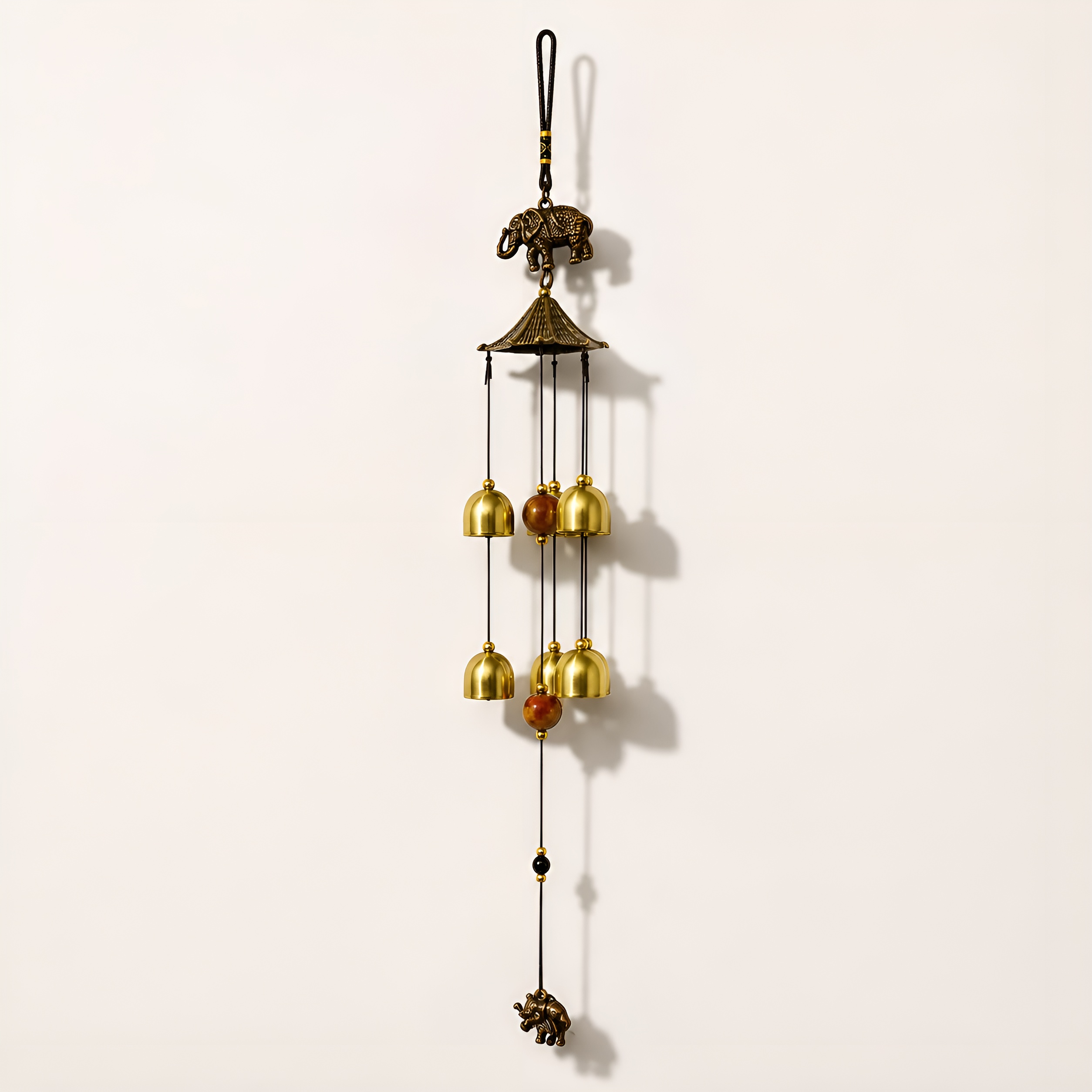 Feng Shui wind chime with Elephant | 6 Bells